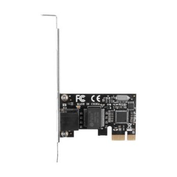 LANBERG KARTA SIECIOWA PCI-E 1X RJ45 1GB RTL8111C ŚLEDŹ LOW PROFILE PCE-1GB-201