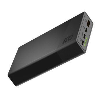 GREEN CELL POWERBANK POWERPLAY 20S CZARNY 20000MAH 22,5W 3X USB-C PD 1X USB-A