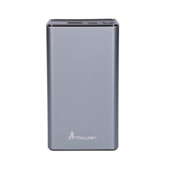 Extralink EPB-127 30000mAh Srebrny | Powerbank | Power bank, 65W PD, USB-C