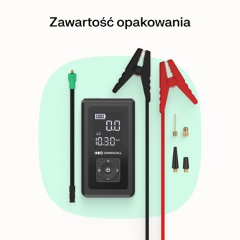 GREEN CELL POWERBANK/BOOSTER/CAR JUMP STARTER/POMPKA POWERBOOST AIR 8000MAH 1000A – Z KOMPRESOREM