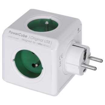 Przedłużacz allocacoc PowerCube Original 2202GN/FROUPC (kolor zielony)