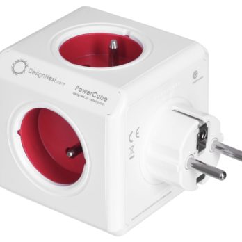 Przedłużacz allocacoc PowerCube Original 2202RD/FROUPC (kolor czerwony)