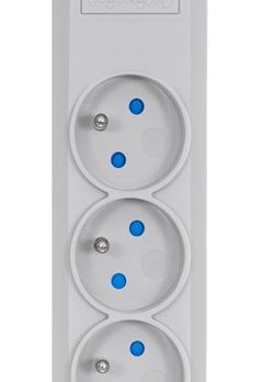 Listwa przeciwprzepięciowa Activejet 5gn/1,5m/cz (10A; 2300W) 1,5m; kolor szary