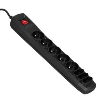 Listwa przeciwprzepięciowa Activejet APN-8g/3m-BK (3 x Typ C, 5 x UTE; 10 A; 3m; kolor czarny)