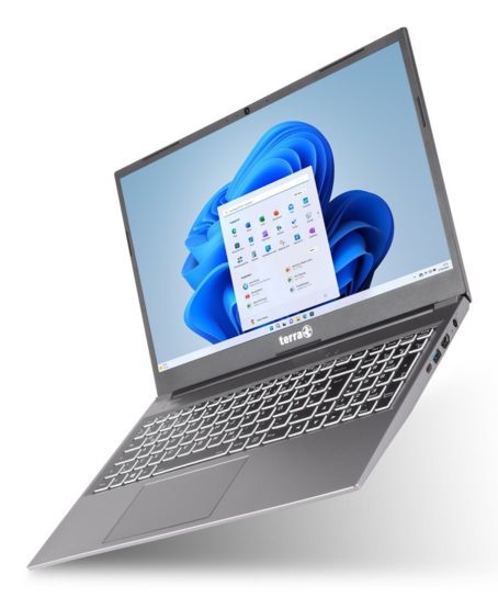 TERRA US1220778 notebook/laptop Intel® Core™ i3 i3-1215U 39,6 cm (15.6") Full HD 8 GB DDR4-SDRAM 500 GB SSD Wi-Fi 6 (802.11ax) Windows 11 Home Szary