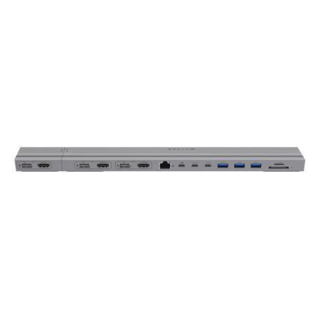 Targus HyperDrive 4K 2 x USB 3.2 Gen 2 (3.1 Gen 2) Type-C Srebrny