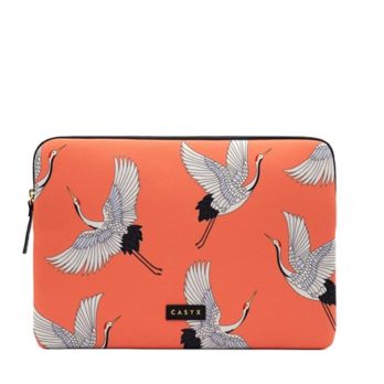 Casyx | SLVS-000006 | Casyx na MacBooka | Pasuje do rozmiaru 13 “/14 ” | Rękaw | Żurawie koralowe | Nieprzemakalny