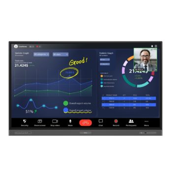 BenQ RP8603 Interaktywny płaski panel 2,18 m (86″) Wi-Fi 450 cd/m2 4K Ultra HD Czarny Ekran dotykowy Procesor wbudowany Android 11 18/7