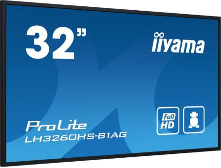 iiyama LH3260HS-B1AG signage display Cyfrowa tablica A 80 cm (31.5") LED Wi-Fi 500 cd/m2 Full HD Czarny Procesor wbudowany Android 11 24/7