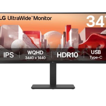 LG 34BA75QE-B monitor komputerowy 86,4 cm (34″) 3440 x 1440 px Wide Quad HD LCD Czarny