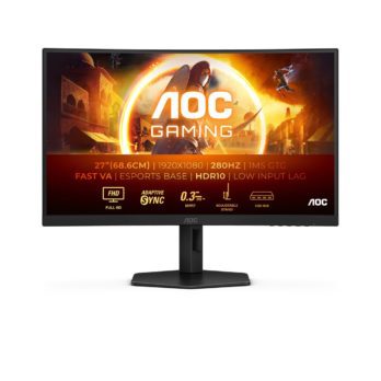 AOC G4 C27G4ZXU monitor komputerowy 68,6 cm (27″) 1920 x 1080 px Full HD LED Czarny