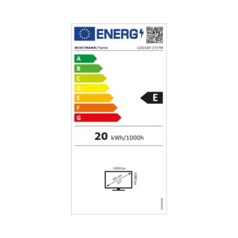 Wortmann AG TERRA 3030230 monitor komputerowy 68,6 cm (27″) 1920 x 1080 px Full HD LED Czarny
