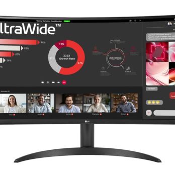 LG 34WR50QK-B monitor komputerowy 86,4 cm (34″) 3440 x 1440 px Wide Quad HD Czarny