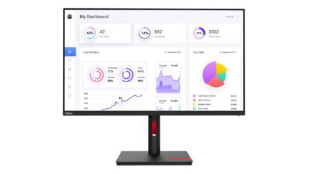 Lenovo ThinkVision T32p-30 LED display 80 cm (31.5") 3840 x 2160 px 4K Ultra HD Czarny
