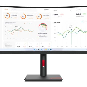 Lenovo ThinkVision T34w-30 LED display 86,4 cm (34″) 3440 x 1440 px Wide Quad HD Czarny