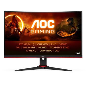 AOC G2 C27G2E/BK monitor komputerowy 68,6 cm (27″) 1920 x 1080 px Czarny, Czerwony