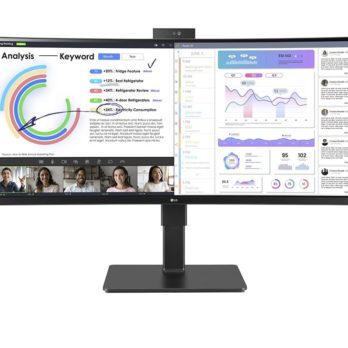 LG 34BQ77QC-B monitor komputerowy 86,4 cm (34″) 3440 x 1440 px UltraWide Dual Quad HD LCD Czarny