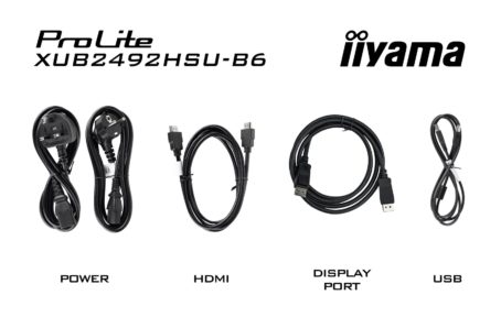 iiyama XUB2492HSU-B6 monitor komputerowy 60,5 cm (23.8") 1920 x 1080 px Full HD LED Czarny