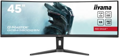 iiyama G-MASTER RED EAGLE CURVED monitor komputerowy 114,3 cm (45") 5120 x 1440 px Dual QHD LED Czarny