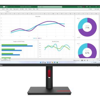 Lenovo ThinkVision T32h-30 31.5″QHD IPS 60Hz 350nits AG HDMI DP USB Raven Black
