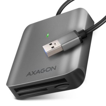 Axagon CRE-S3 External card reader USB-A 3.2 Gen 1 3-slot & lun SD/microSD/CF czytnik kart USB 3.2 Gen 1 (3.1 Gen 1) Type-A Szary