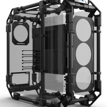 Alphacool Apex Skeleton Full Tower Czarny, Węgiel