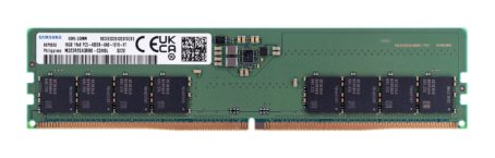 Samsung UDIMM non-ECC 16GB DDR5 1Rx8 4800MHz PC5-38400 M323R2GA3BB0-CQK