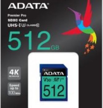ADATA Premier Pro 512 GB SDXC UHS-I Klasa 10
