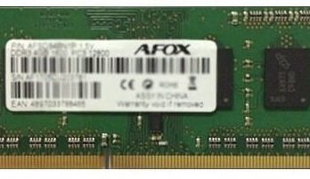 AFOX SO-DIMM DDR3 8G 1600MHZ LV 1,35V AFSD38BK1L