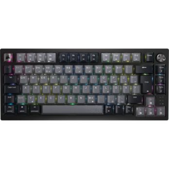 Bezprzewodowa klawiatura gamingowa Corsair Gaming K65 Plus 75% RGB, MLX RED – Czarny, Szary