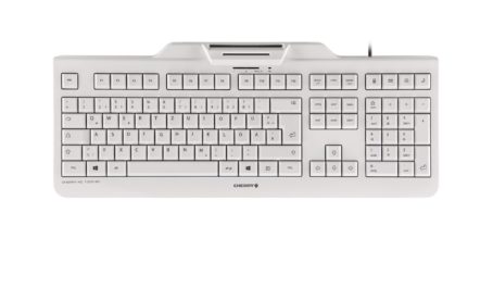CHERRY KC 1000 SC klawiatura Biuro USB QWERTZ Niemiecki Szary