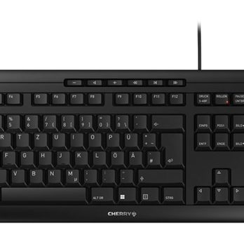 CHERRY STREAM klawiatura Biuro USB QWERTZ Niemiecki Czarny