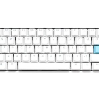 Mini klawiatura gamingowa Ducky One 2 Mini, MX-Blue, RGB-LED, biała