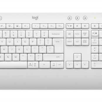 Logitech Signature MK650 Combo For Business klawiatura Dołączona myszka Biuro Bluetooth QWERTZ Niemiecki Biały
