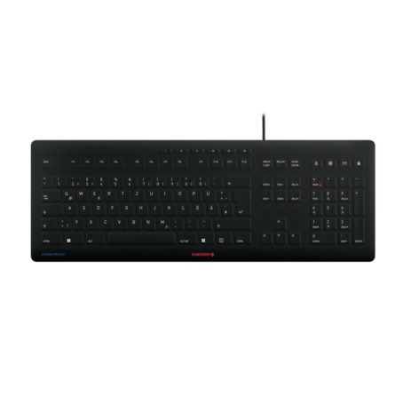 CHERRY Stream klawiatura Uniwersalne USB QWERTZ Niemiecki Czarny