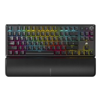 Corsair | Tenkeyless Mechanical Gaming Keyboard | K70 CORE TKL | Gaming Keyboard | Wireless | NA | Black | MLX RED Switch | Wireless connection