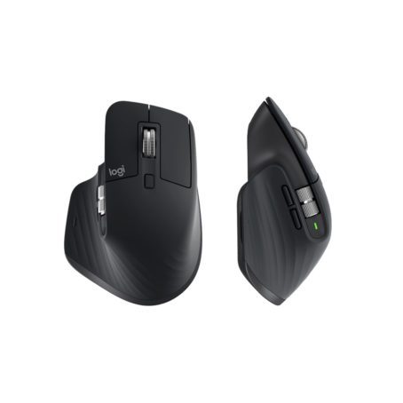 Logitech MX Keys S Combo klawiatura Dołączona myszka Biuro RF Wireless + Bluetooth QWERTY Amerykański międzynarodowy Grafitowy