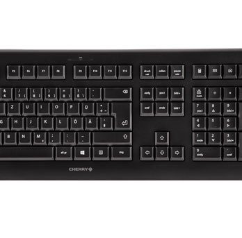 CHERRY DW 3000 klawiatura Dołączona myszka Uniwersalne RF Wireless AZERTY Francuski Czarny