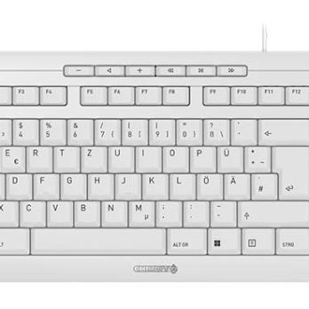CHERRY STREAM KEYBOARD TKL klawiatura Uniwersalne USB QWERTZ Niemiecki Biały