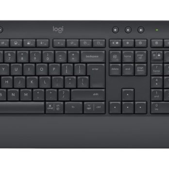 Logitech Signature MK650 Combo For Business klawiatura Dołączona myszka Biuro Bluetooth QWERTZ Niemiecki Grafitowy