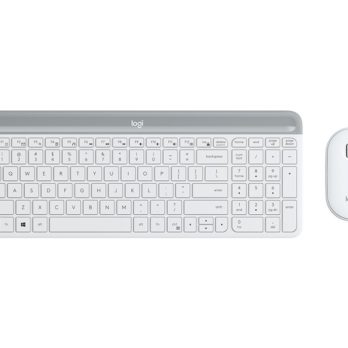Logitech MK470 klawiatura Dołączona myszka Uniwersalne RF Wireless QWERTZ Niemiecki Biały