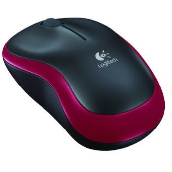 Mysz bezprzewodowa Logitech M185 910-002237 (optyczna; 1000 DPI; kolor czerwony)