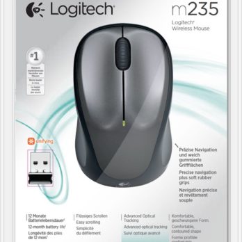 Mysz Logitech M235 910-002201 (optyczna; 800 DPI; kolor szary)