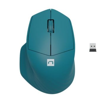 NATEC MYSZ BEZPRZEWODOWA SISKIN 2 1600DPI NIEBIESKA BLUETOOTH 5.0 + 2.4GHZ NMY-1971