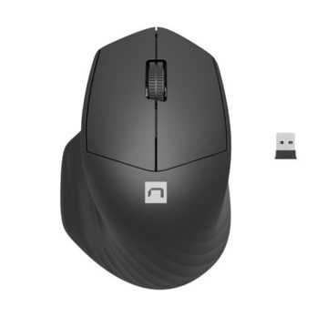 NATEC MYSZ BEZPRZEWODOWA SISKIN 2 1600DPI CZARNA BLUETOOTH 5.0 + 2.4GHZ NMY-1970