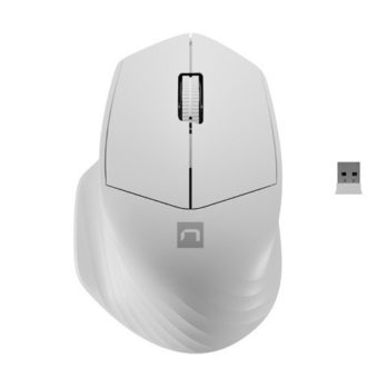 NATEC MYSZ BEZPRZEWODOWA SISKIN 2 1600DPI BIAŁA BLUETOOTH 5.0 + 2.4GHZ NMY-1972