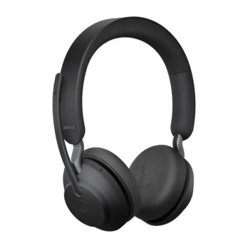 Jabra Evolve2 65, MS Stereo Zestaw słuchawkowy Bezprzewodowy Opaska na głowę Biuro/centrum telefoniczne USB Type-C Bluetooth Czarny