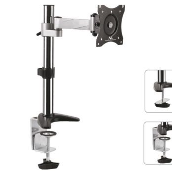 Uchwyt biurkowy do monitora Maclean MC-717 (biurkowy, Obrotowy, Uchylny – 27″; max. 8kg)