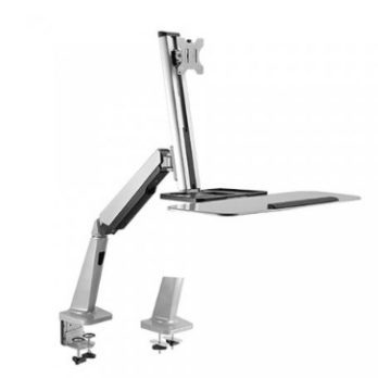 Maclean MC-728 uchwyt / stojak do monitorów 81,3 cm (32″) Srebrny