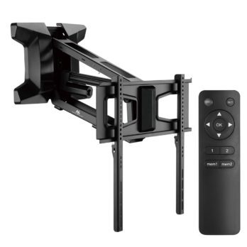 MACLEAN UCHWYT DO TV ELEKTRYCZNY NAD KOMINEK 37″-70″ 35KG Z PILOTEM MC-891